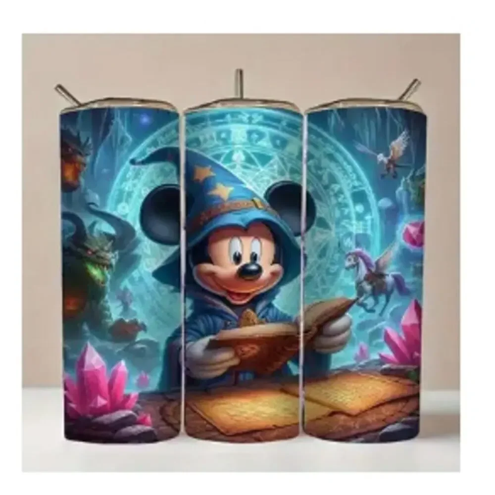 Mickey 20oz Stainless Steel Insulated Tumbler & Straw - New